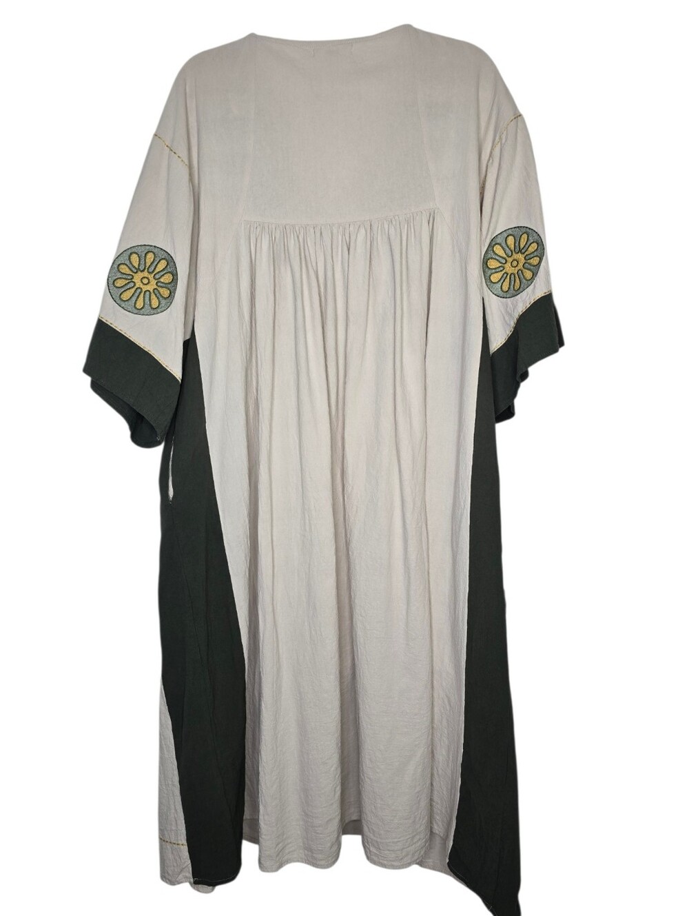 Deep V-Neck Embroidered Dress by Blue Velvet - Picture 4 of 7